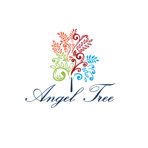 A non-profit logo called Angel Tree Design by rjo.studio