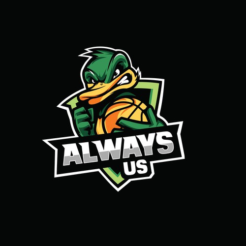 Basketball Logo for Always Us - Your Winning Logo Featured on Major Sports Network Design por Parbati