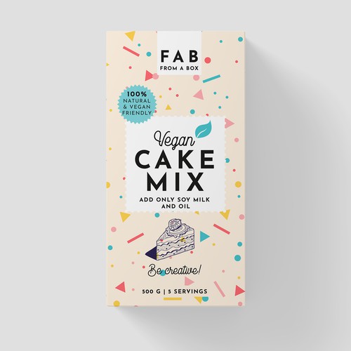 cake mix box Design by MKaufhold