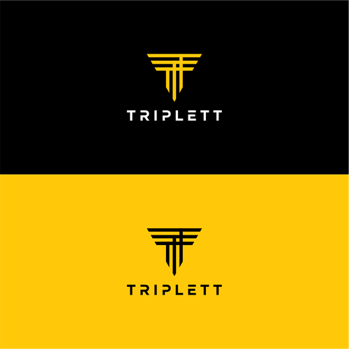 Triplett logo that is working it's way from the basement to the top floor suite! Design by mozila