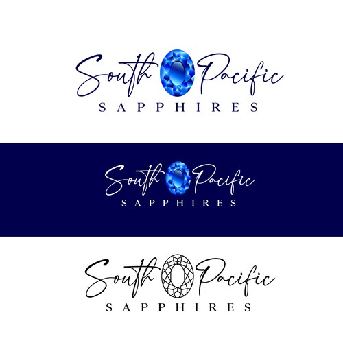 Logo for fine jewelry collection created with multi colored (Blue, Green, Parti) AUS sapphires Design von Gemera