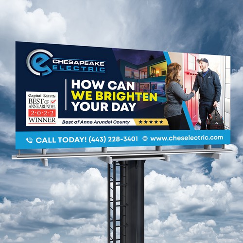 Chesapeake Electric Billboard Design by SoftSkills