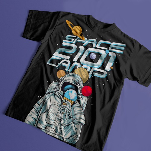 Space T-Shirt Design by hd_Nightjar