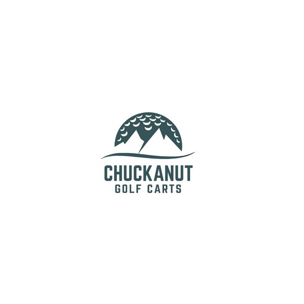 Design by panta rei titled "logo for Chuckanut Golf Carts"