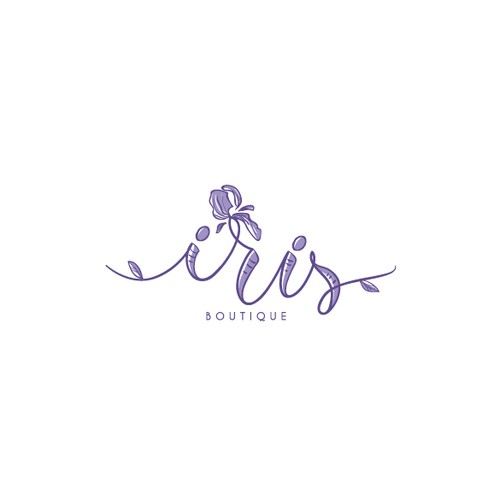 Design a sophisticated logo for women s accessories shop iris