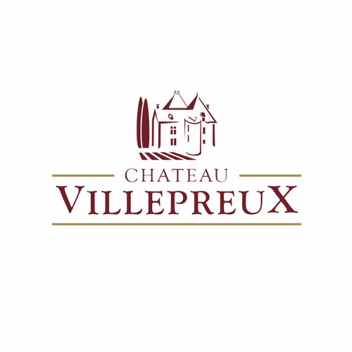 Modern new logo for French chateau and vineyard Design by Karen Faria