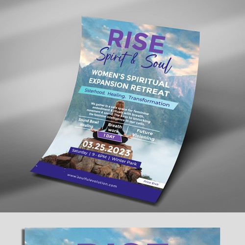 Spiritual Retreat Flyer Design by DezinDragonz
