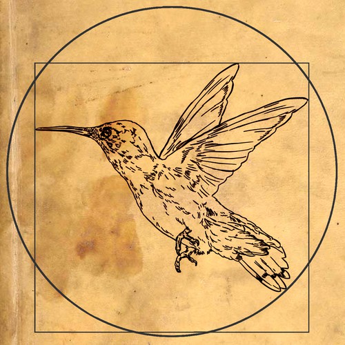 Design di Leonardo da Vinci - Hummingbird Drawing di edoarci