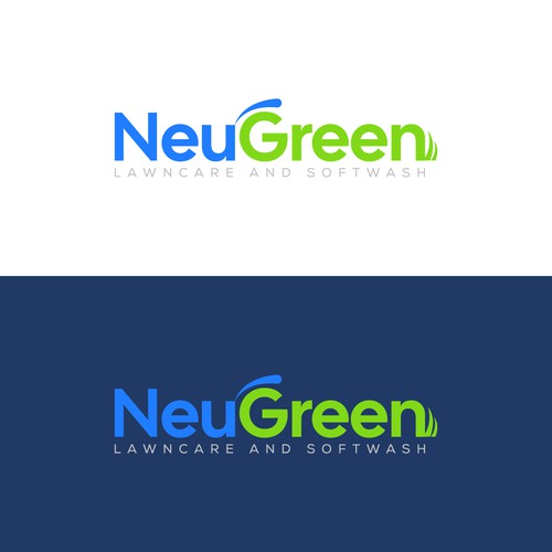 Design a modern, professional logo for a lawncare and soft wash company. Design by San-ji