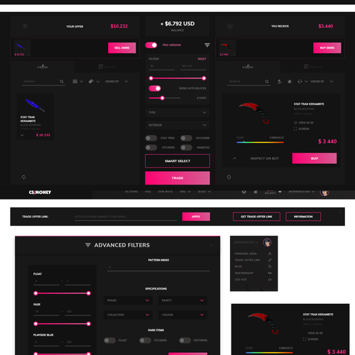 Proposition sur un concours de Design de page web, réalisée par Morningstar_