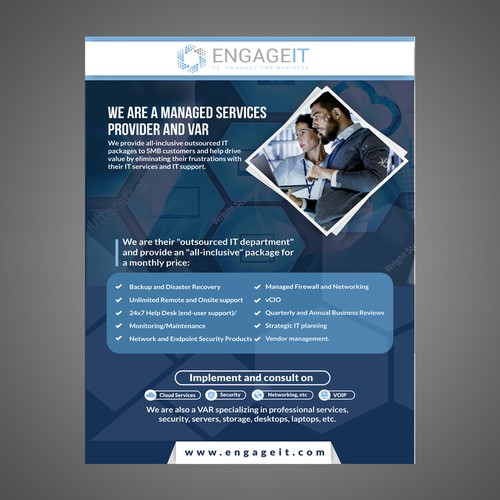 Eye Catching Flyer For Managed And Smb It Company Business It