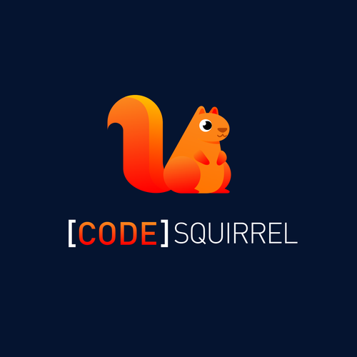 Playful and professional squirrel logo for a software development company Design by illergo