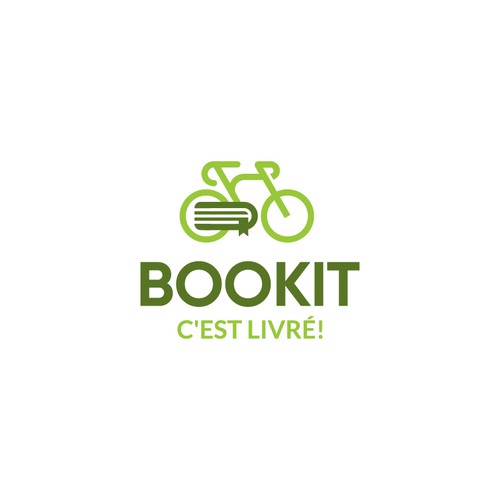 BOOKIT Genève, c'est livré! Livres en ligne livré à vélo! Design by onogiri.design