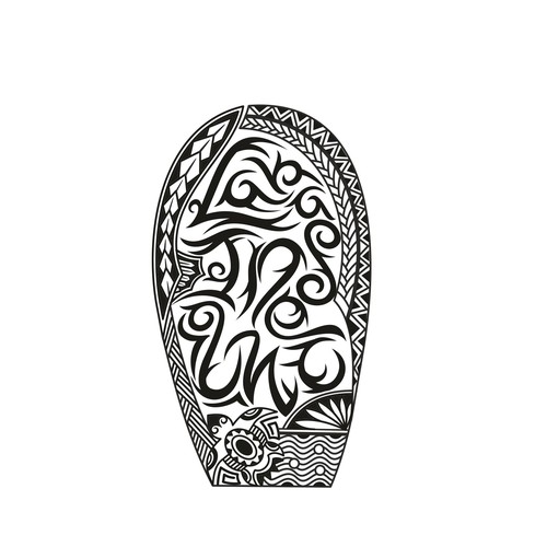 Names hidden in tribal Design by AGNDesign