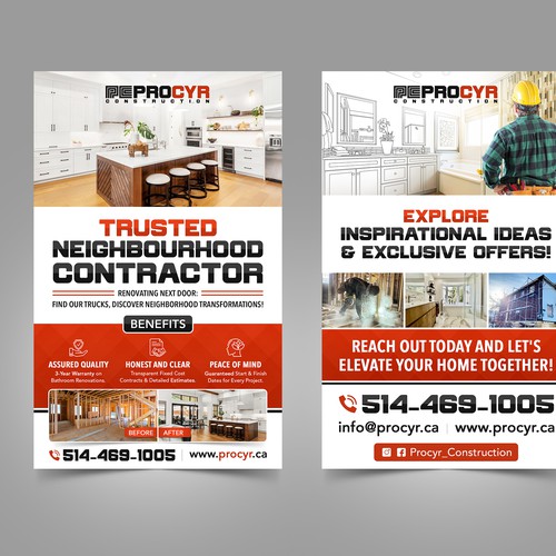 Best Door Flyer for general contractor Design by Artist@Joy Dey