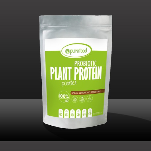 Diseño de Guaranteed Winner! - Design a Simple, Typography-driven Product Label for Our Healthy Protein Powder de VioMo