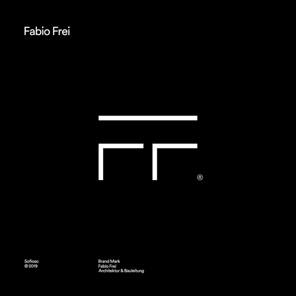Design by Sofioso titled "Architektur & Bauleitung Logo for Fabio Frei"