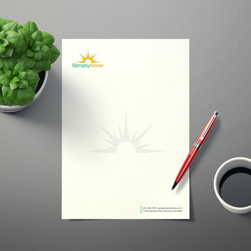 "Renewable Energy Company Letterhead" Design réalisé par Xclusive16