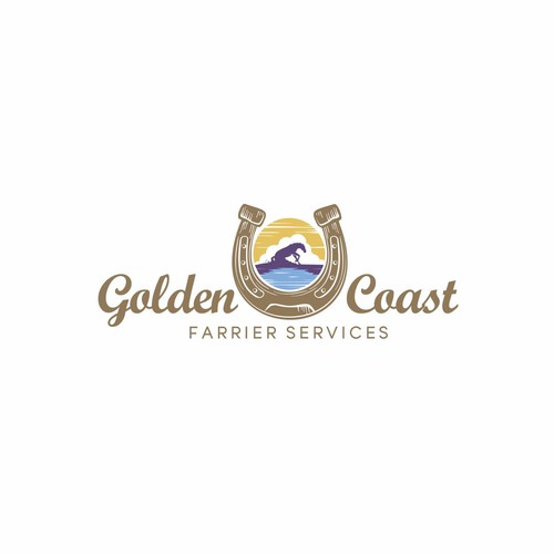 Golden Coast Farrier Services Design by tasa