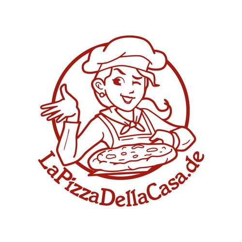 die attraktive Pizzabäckerin Design by brint'X