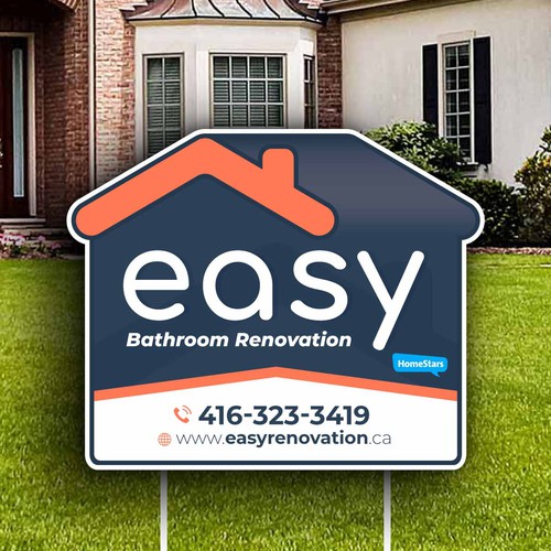 Easy Renovation Lawn Sign Design by icon89GraPhicDeSign