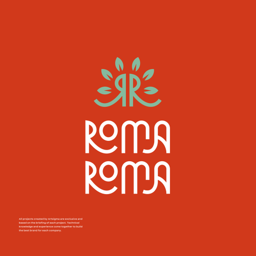 Roma Roma Logo Desing Design réalisé par artsigma