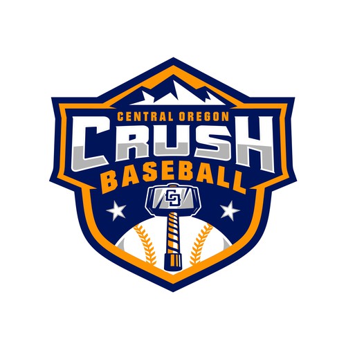 Central Oregon Crush Baseball Diseño de brint'X