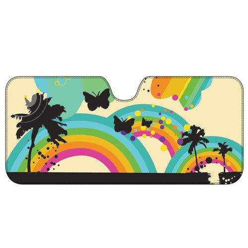 Design several automotive sunshades. 3 or 4 designs may be chosen.