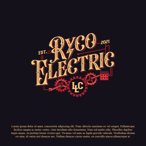 Vintage Electrical logo design Ontwerp door HELTER-SKELTER WORKS