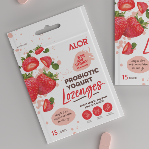 Probiotic Yogurt Lozenges Design by ilonaGi