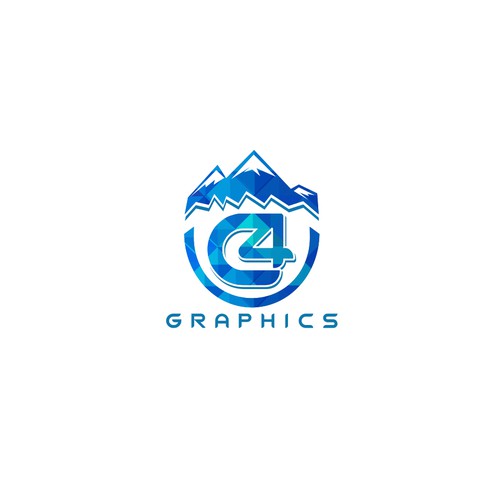 Geometric, modern, inspiring, powerful logo for my graphic design company C4 Graphics located in Colorado Réalisé par Lukmanazis