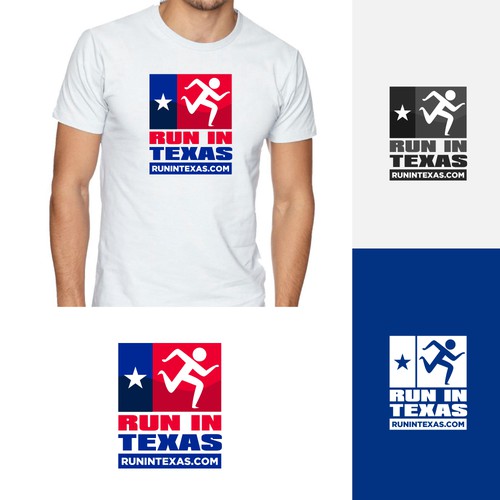 Design a cool Run in Texas logo to appeal to runners on road and trail, daytime and night Design by Web Hub Solution