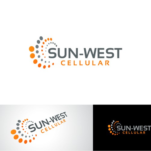 new logo wanted for sun west cellular logo design contest 99designs 99designs