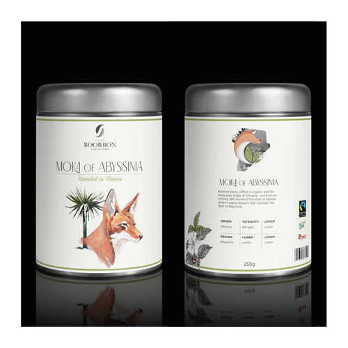 Artistic, luxurious and modern packaging for organic and fair trade coffee bean Design por OfélieDesign