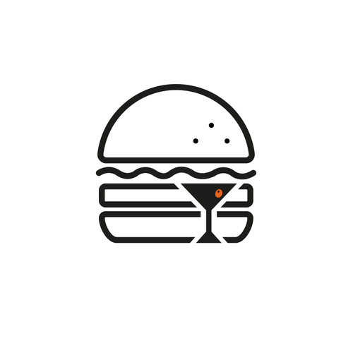 Modern and trendy but unique logo to showcase BURGER and BAR restaurant Design réalisé par MATAMA