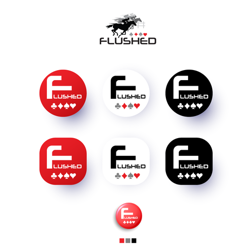 Flushed Icon Logo Design by i n s a n