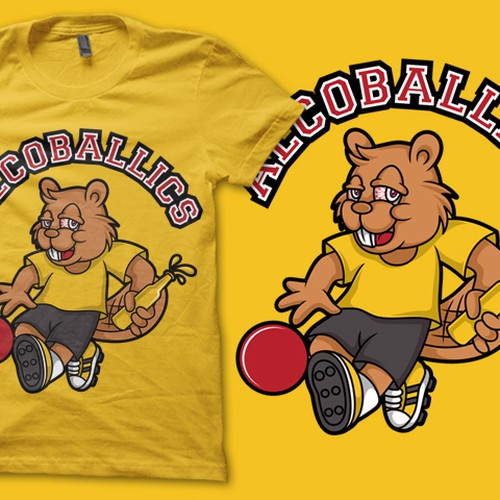 t-shirt design for Alcoballics! Réalisé par Mock