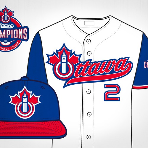 REDPINさんのOttawa Champions Baseball Club Logoデザイン