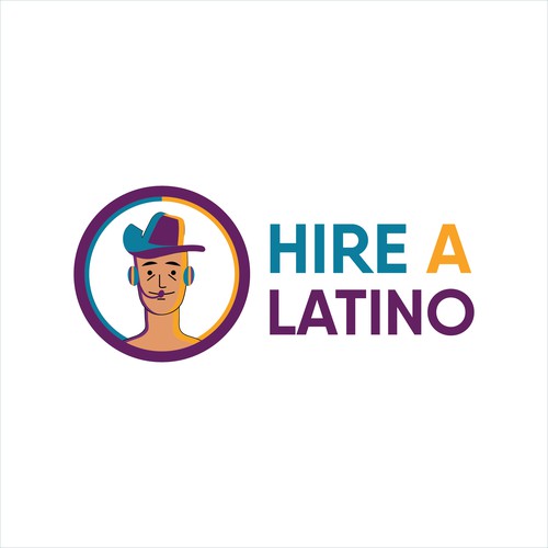 Powerful design for our software platform logo about hiring remote latino workers Design by Faisu Graphics