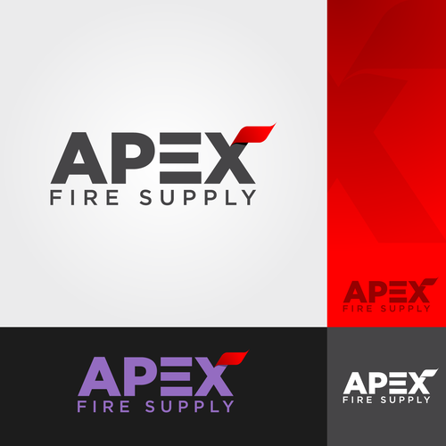 Apex Fire Supply Logo Wanted Design por Playongrafis