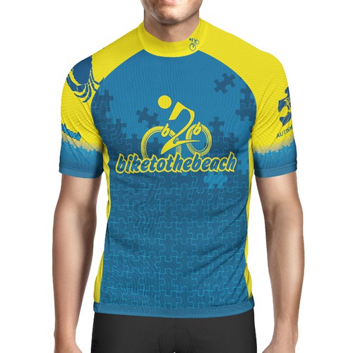 Custom Cycling Jersey for Autism Bike Ride  Clothing or apparel contest