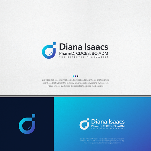 New logo and branding for diabetes pharmacist using the latest technology and therapeutics to help people with diabetes Design by ACanbro