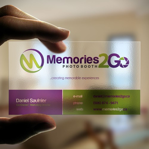 Create a business card for Luxurious Photo Booth Rentals! Design by N.Rc