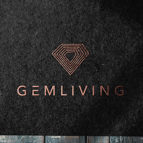 Geometrical, minimalist, modern brand design for Gem Living Design by UribeStudio