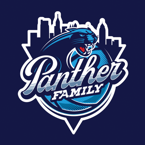 Basketball Logo for Team 'Panther Family' - Your Winning Logo Featured on Major Sports Network-ontwerp door bomba