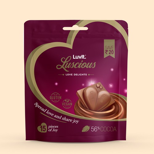 Design Design a standout label for a Premium Chocolate Homepack por Unik ART