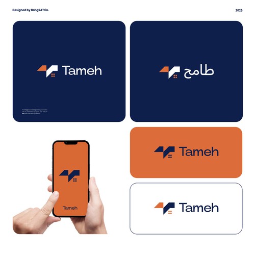 Design di “Premium Logo Design for Tameh – Next-Gen Fractional Real Estate Platform (Arabic + English)”- Add seed to plant di BangSATria.