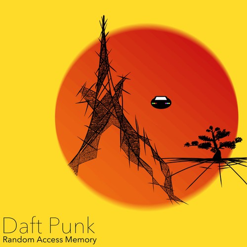 99designs community contest: create a Daft Punk concert poster Diseño de Libellule