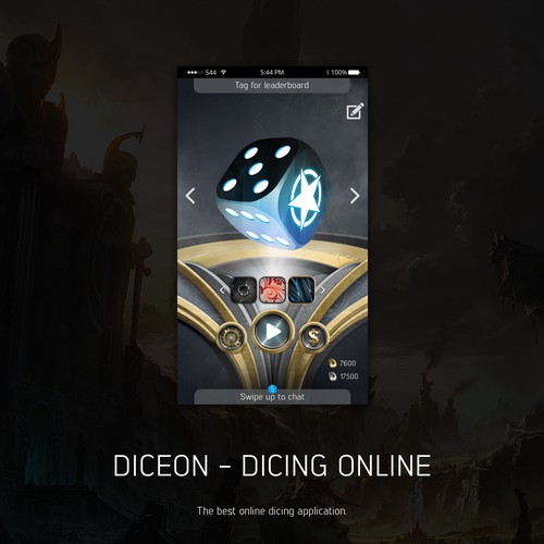 DICEON - Game layout design (GUI) Design by Akira X3