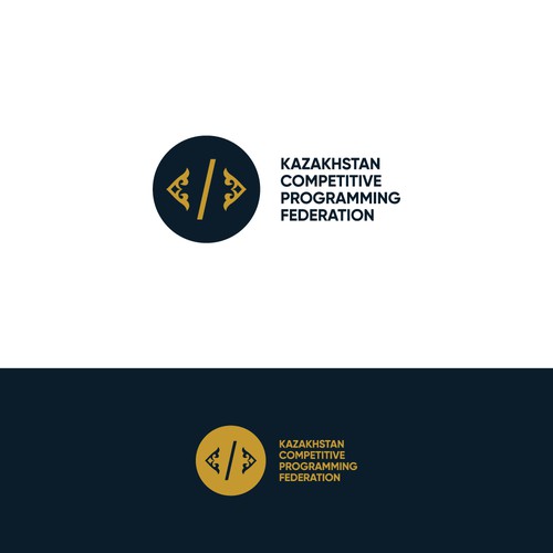 Logo for the Kazakhstan Competitive Programming Federation Design by issco.